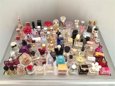 miniature perfume collection.